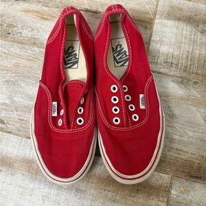 Vans Red Slip-On Sneakers